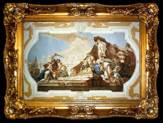 framed  TIEPOLO, Giovanni Domenico The Judgment of Solomon, ta009-2